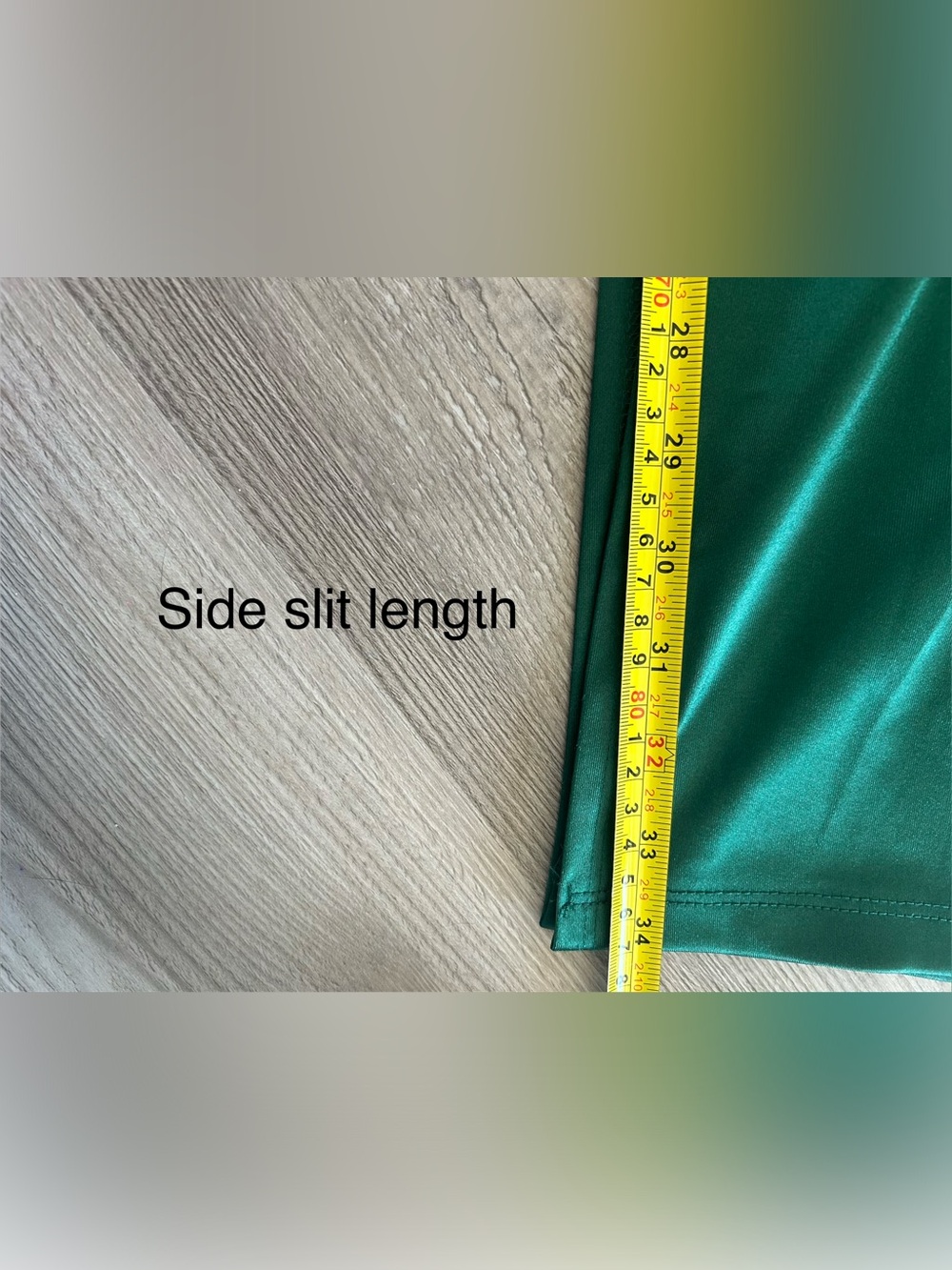 Emerald green evening gown sz L - Picture 14 of 15